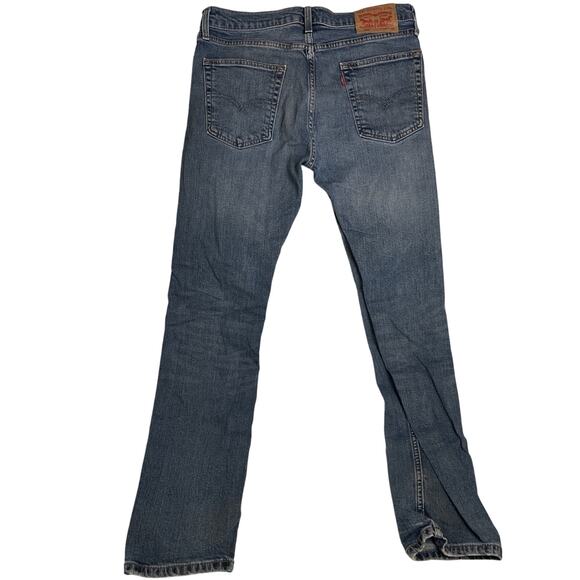 Levis 513 Jeans Men's 33x32 Blue Slim Straight American Stretch Denim - Picture 4 of 5